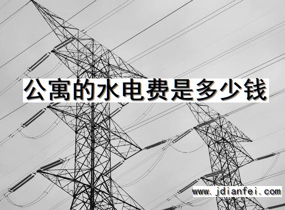 公寓的水电费是多少钱