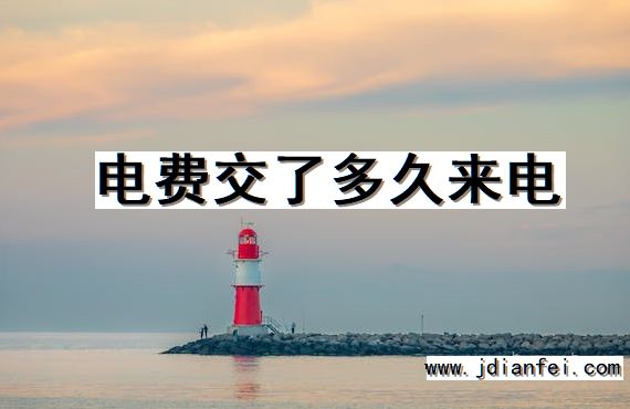电费交了多久来电