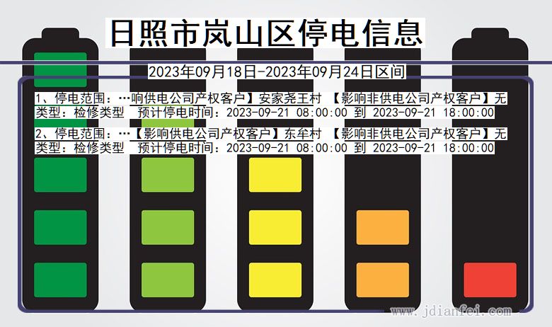日照岚山2023年09月18日以后的停电通知查询_岚山停电通知