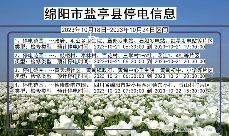 绵阳盐亭停电通知 四川省绵阳盐亭停电通知
