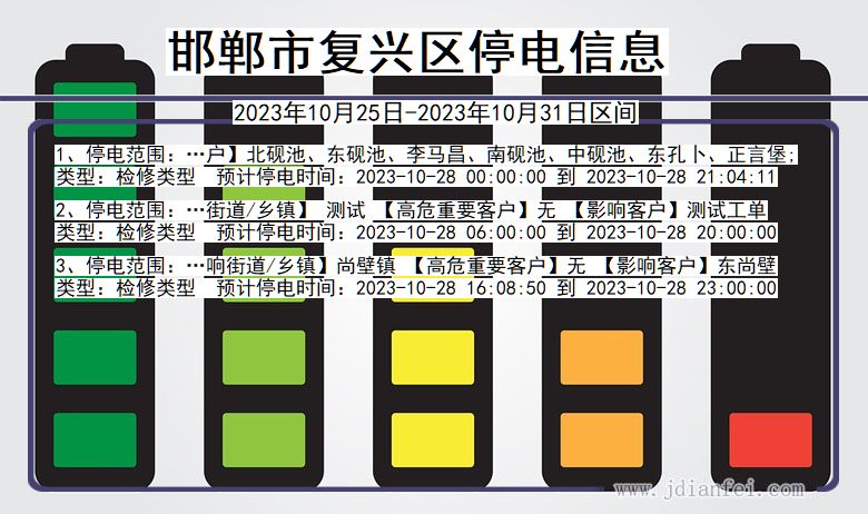 邯郸复兴停电通知 河北省邯郸复兴停电通知