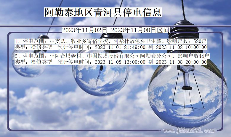 阿勒泰地区青河停电通知 新疆维吾尔自治区阿勒泰地区青河停电通知