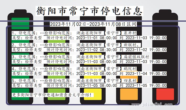 衡阳常宁停电通知 湖南省衡阳常宁停电通知