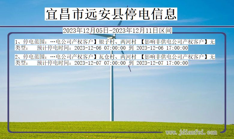 宜昌远安停电通知 湖北省宜昌远安停电通知