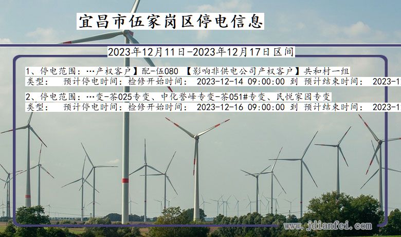 宜昌伍家岗停电通知 湖北省宜昌伍家岗停电通知