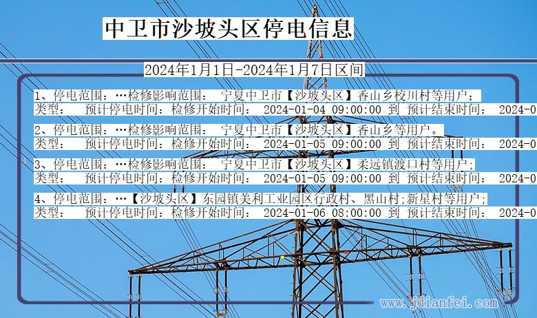 中卫沙坡头停电通知 宁夏回族自治区中卫沙坡头停电通知