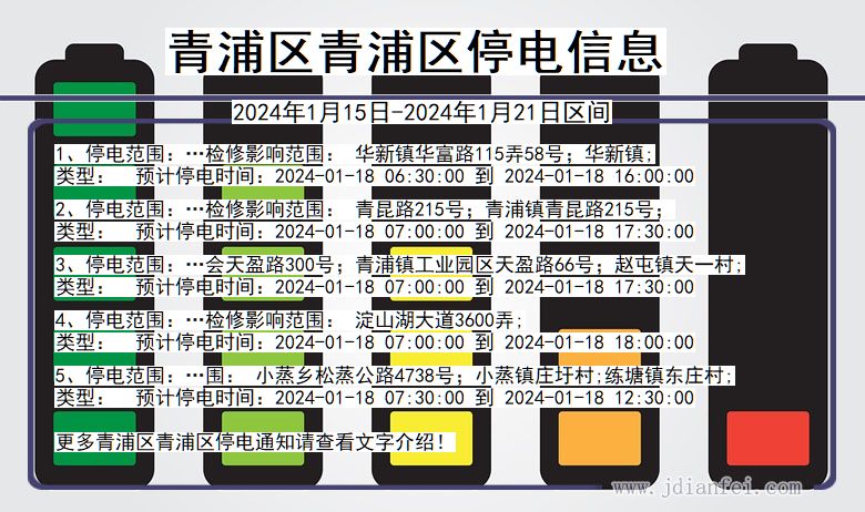 上海市青浦区青浦停电通知