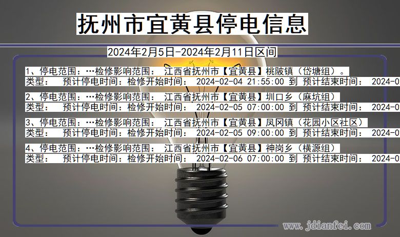 江西省抚州宜黄停电通知