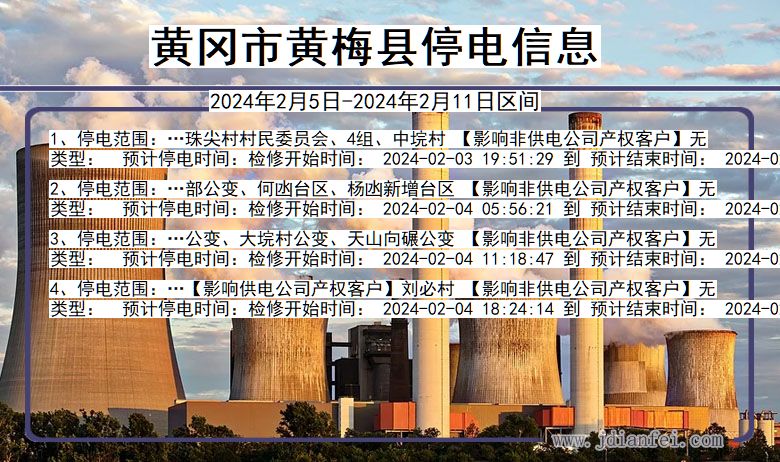 黄冈黄梅停电通知 湖北省黄冈黄梅停电通知