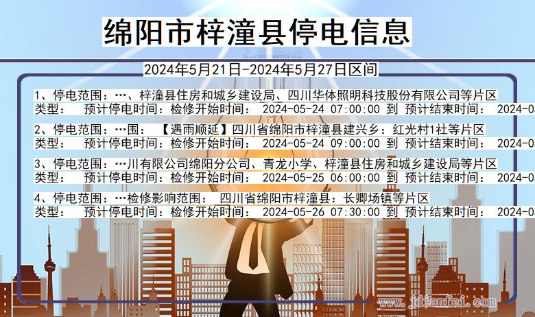 绵阳梓潼停电通知 四川省绵阳梓潼停电通知