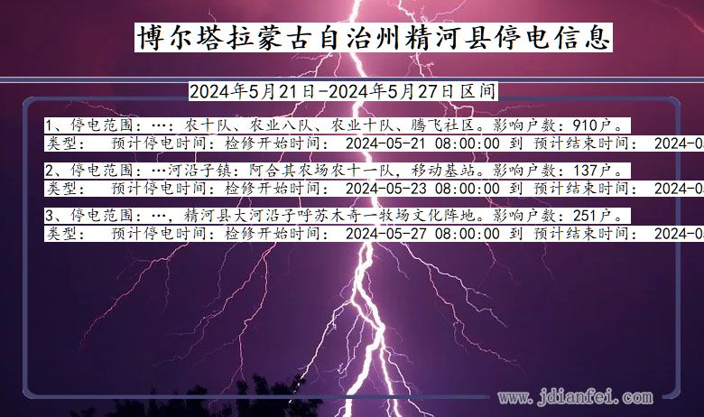 博尔塔拉蒙古自治州精河停电通知 新疆维吾尔自治区博尔塔拉蒙古自治州精河停电通知