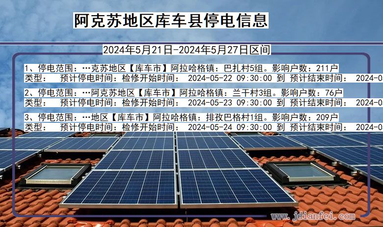 阿克苏地区库车停电通知 新疆维吾尔自治区阿克苏地区库车停电通知