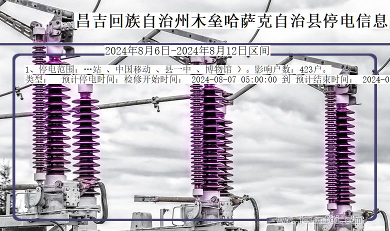 昌吉回族自治州木垒哈萨克自治停电通知 新疆维吾尔自治区昌吉回族自治州木垒哈萨克自治停电通知