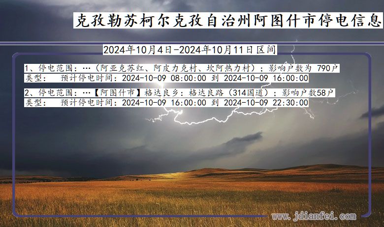 克孜勒苏柯尔克孜自治州阿图什停电通知 新疆维吾尔自治区克孜勒苏柯尔克孜自治州阿图什停电通知