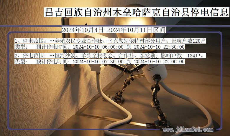 昌吉回族自治州木垒哈萨克自治停电通知 新疆维吾尔自治区昌吉回族自治州木垒哈萨克自治停电通知