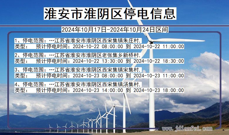 淮安淮阴停电通知 江苏省淮安淮阴停电通知