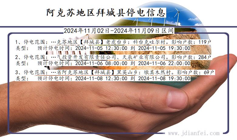 阿克苏地区拜城停电通知 新疆维吾尔自治区阿克苏地区拜城停电通知