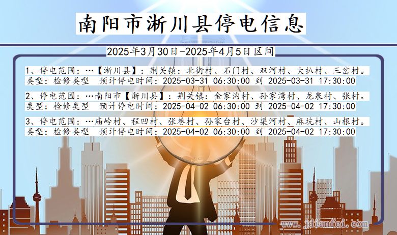 南阳淅川停电通知 河南省南阳淅川停电通知