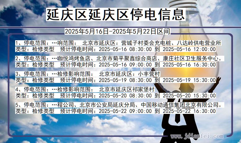 延庆区延庆停电通知 北京市延庆区延庆停电通知