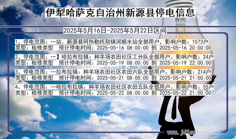 伊犁哈萨克自治州新源停电通知 新疆维吾尔自治区伊犁哈萨克自治州新源停电通知