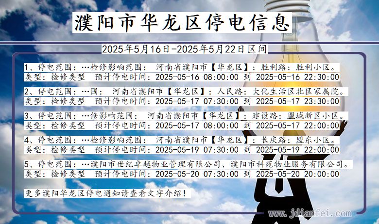 濮阳华龙停电通知 河南省濮阳华龙停电通知