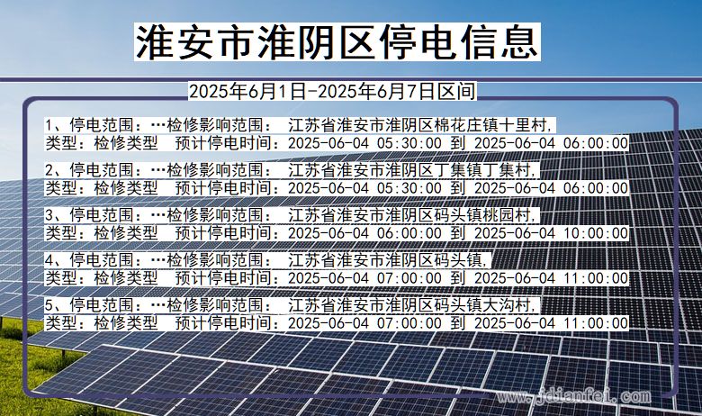 淮安淮阴停电通知 江苏省淮安淮阴停电通知
