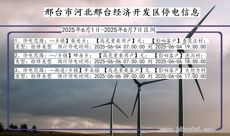 邢台河北邢台经济开发停电通知 河北省邢台河北邢台经济开发停电通知
