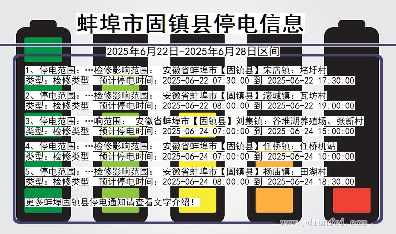 蚌埠固镇停电通知 安徽省蚌埠固镇停电通知