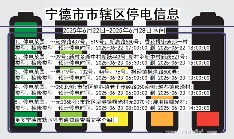 宁德市辖停电通知 福建省宁德市辖停电通知
