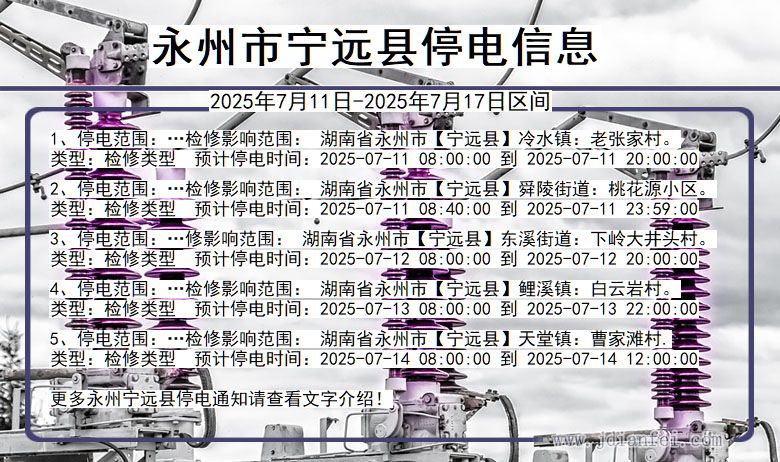 永州宁远停电通知 湖南省永州宁远停电通知