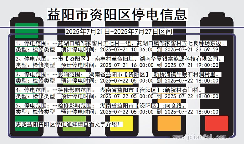 益阳资阳停电通知 湖南省益阳资阳停电通知