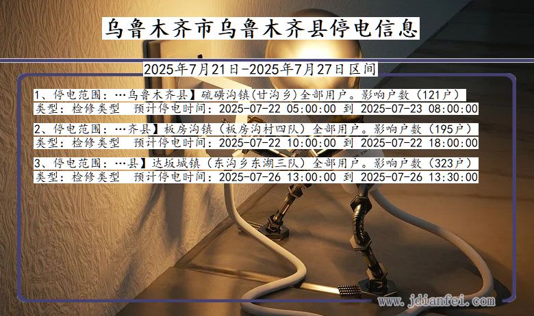 乌鲁木齐乌鲁木齐停电通知 新疆维吾尔自治区乌鲁木齐乌鲁木齐停电通知