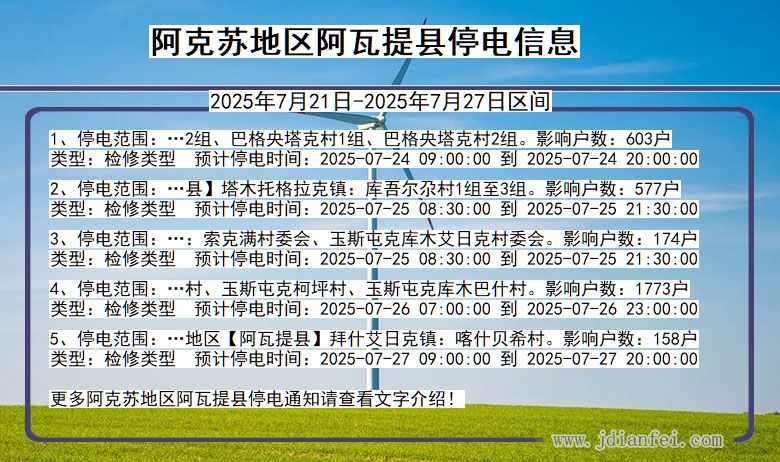 阿克苏地区阿瓦提停电通知 新疆维吾尔自治区阿克苏地区阿瓦提停电通知