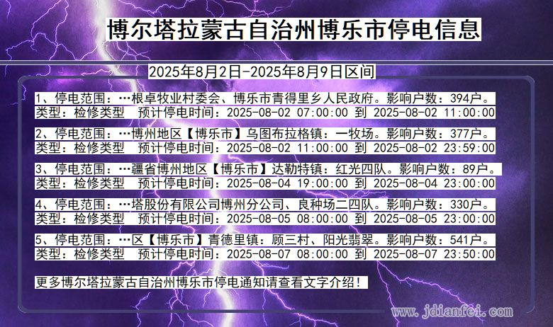 博尔塔拉蒙古自治州博乐停电通知 新疆维吾尔自治区博尔塔拉蒙古自治州博乐停电通知