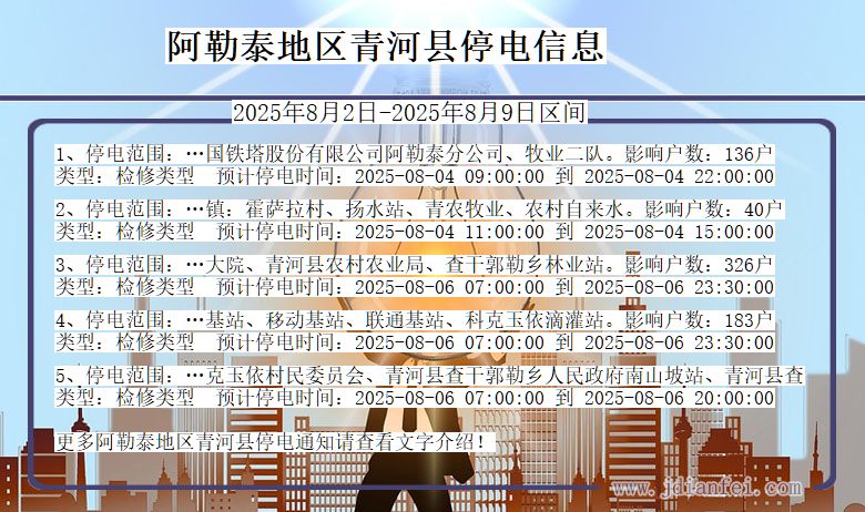 阿勒泰地区青河停电通知 新疆维吾尔自治区阿勒泰地区青河停电通知