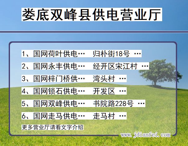 湖南省娄底市双峰县供电营业厅