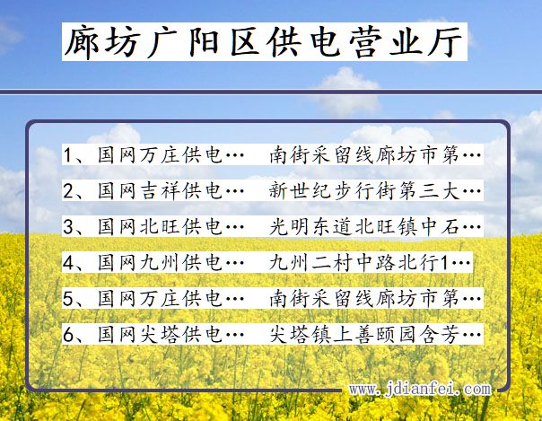 河北省廊坊市广阳区供电营业厅