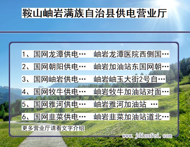 辽宁省鞍山市岫岩满族自治县供电营业厅