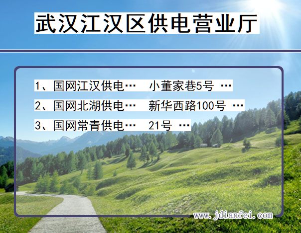 江汉电力营业厅_武汉江汉供电公司电话_湖北江汉供电局地址