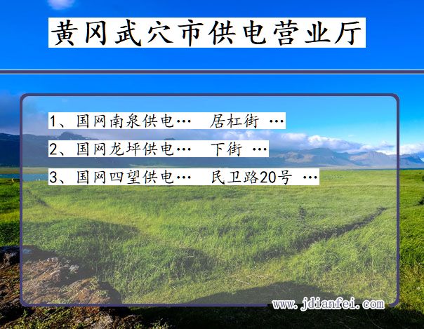 湖北省黄冈市武穴市供电营业厅