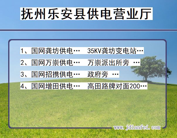 抚州市乐安县供电公司营业厅 江西省抚州市乐安县供电营业厅