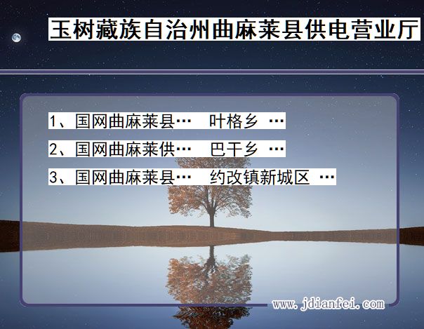 青海省玉树藏族自治州曲麻莱县供电营业厅