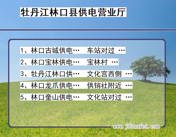 黑龙江省牡丹江市林口县供电营业厅