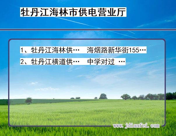 黑龙江省牡丹江市海林市供电营业厅